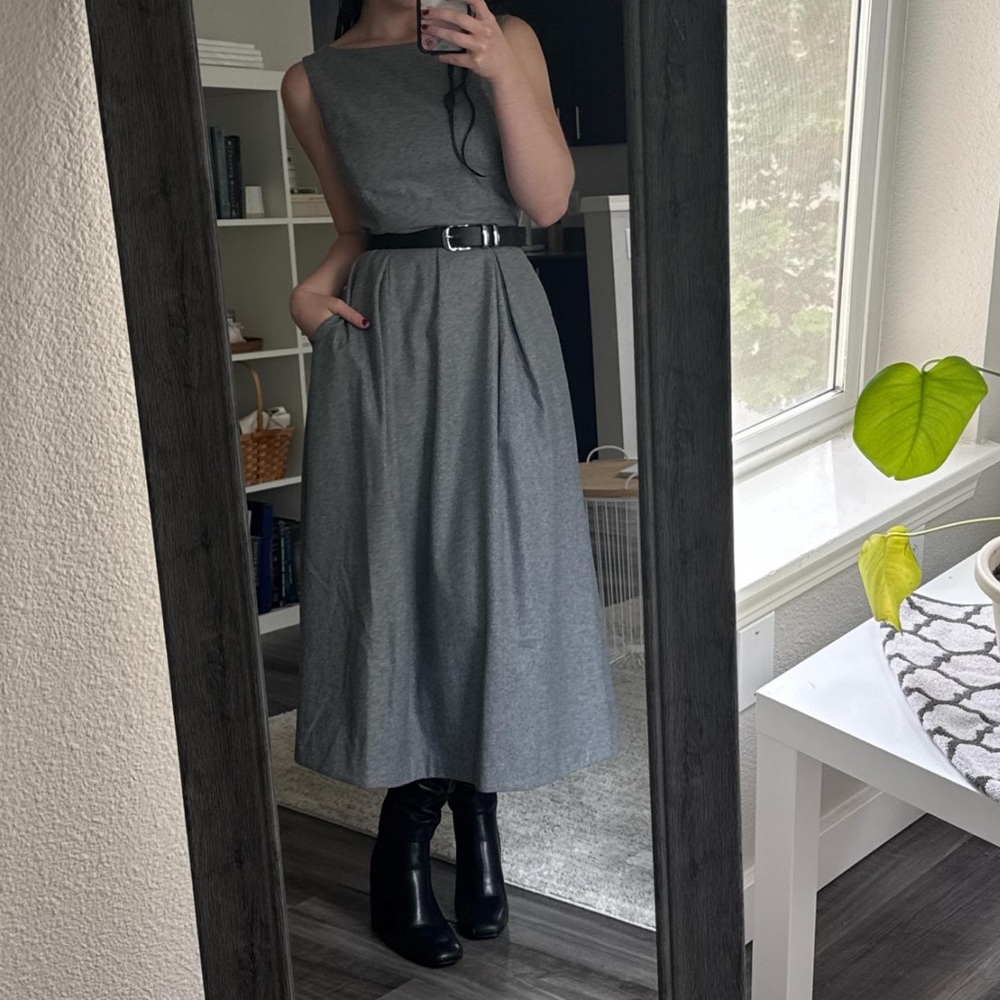 Reformation Valene Dress in Gray